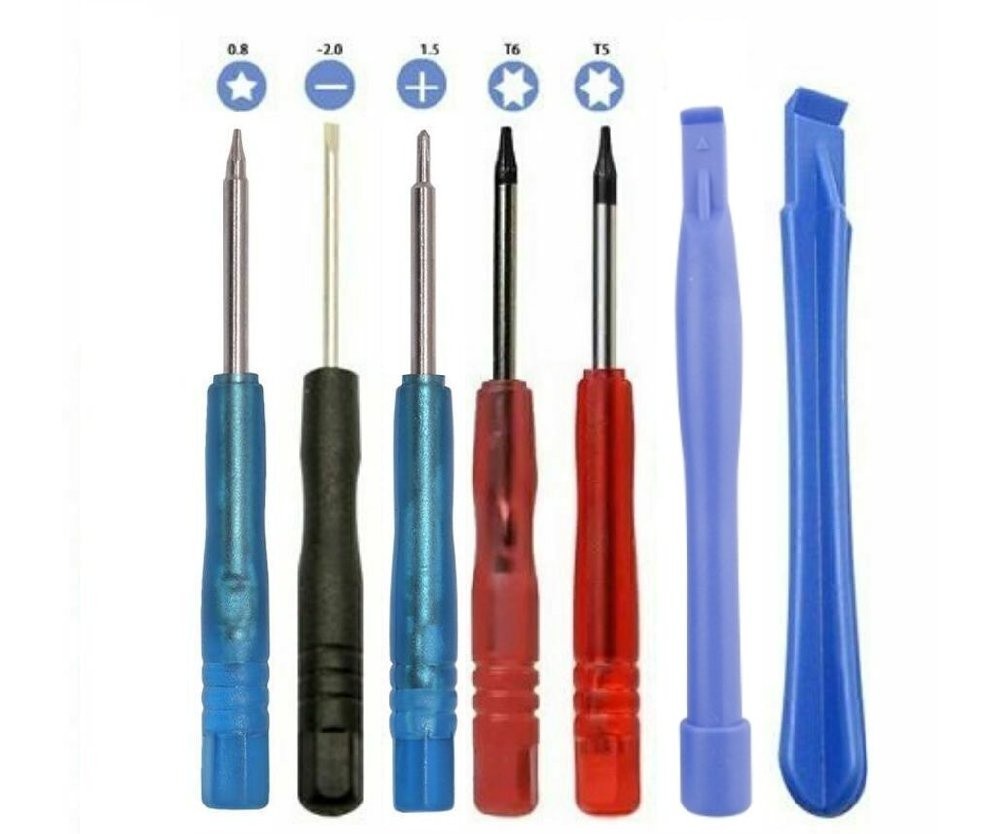 7 Tools Set Kit for Apple iPod Nano Shuffle Mini MP3 Players - Phillips Pry Tool