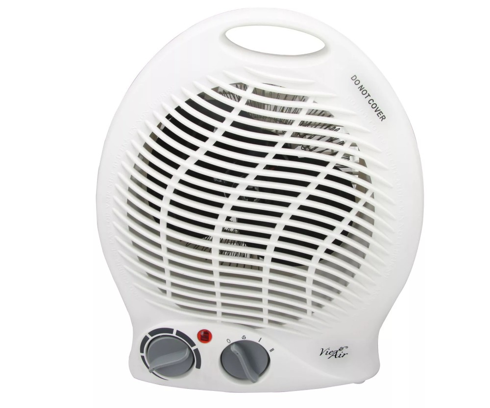 Vie Air VA-301B 1500w Portable Home Fan Space Heater w/ Adjustable Heat Settings