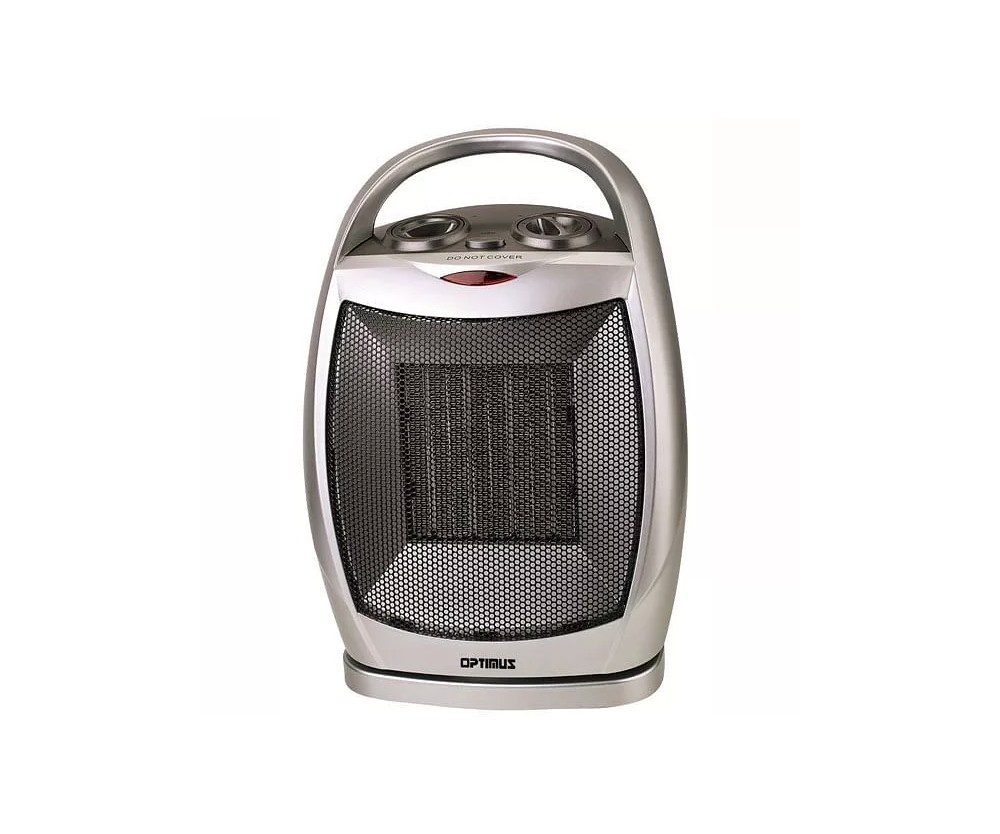 White Optimus H-7247 1500w Oscillating Ceramic Space Heater w/ Thermostat Fast!