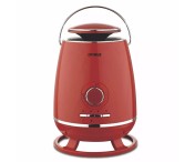 Red Optimus H-7231RD 1500w 360 Surround Ceramic Space Heater w/ Thermostat USA