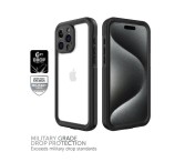 Black + Clear Body Glove Waterproof Case for Apple iPhone 15 Pro Max - USA Fast!