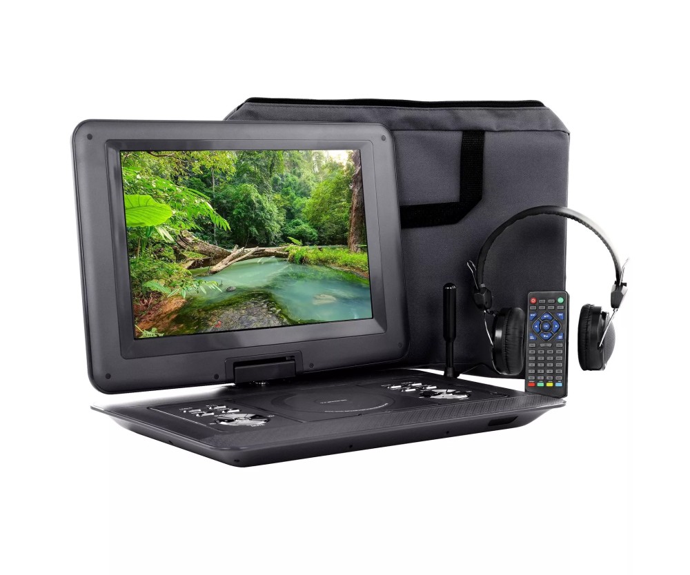 Reconditioned Trexonic 15.4" Portable DVD Player w/ TFT Screen USB SD AV Inputs