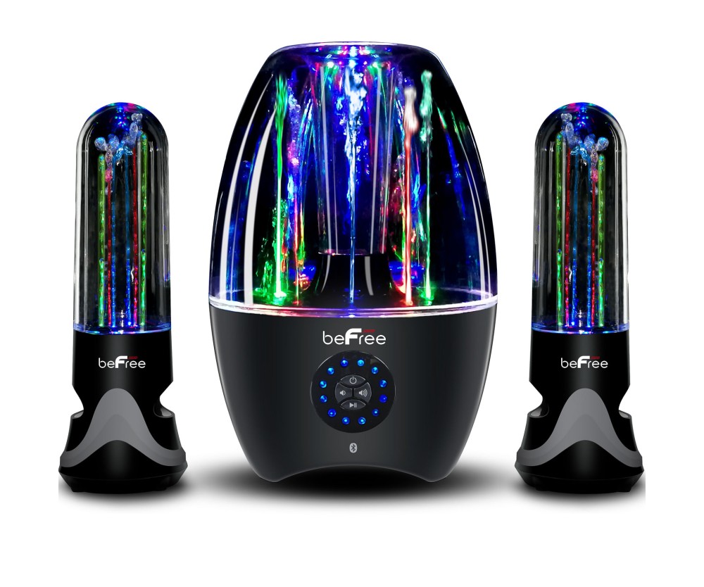 New Befree 2.1 Channel Bluetooth Speaker LED Dancing Water Sound System - Fast!