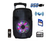 New Befree 8 Inch 400 Watts Bluetooth Party Speaker w/ USB SD Reactive Lights