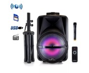 New Befree 12 Inch Bluetooth Party Speaker w/ Reactive LED and Tripod Stand Fast