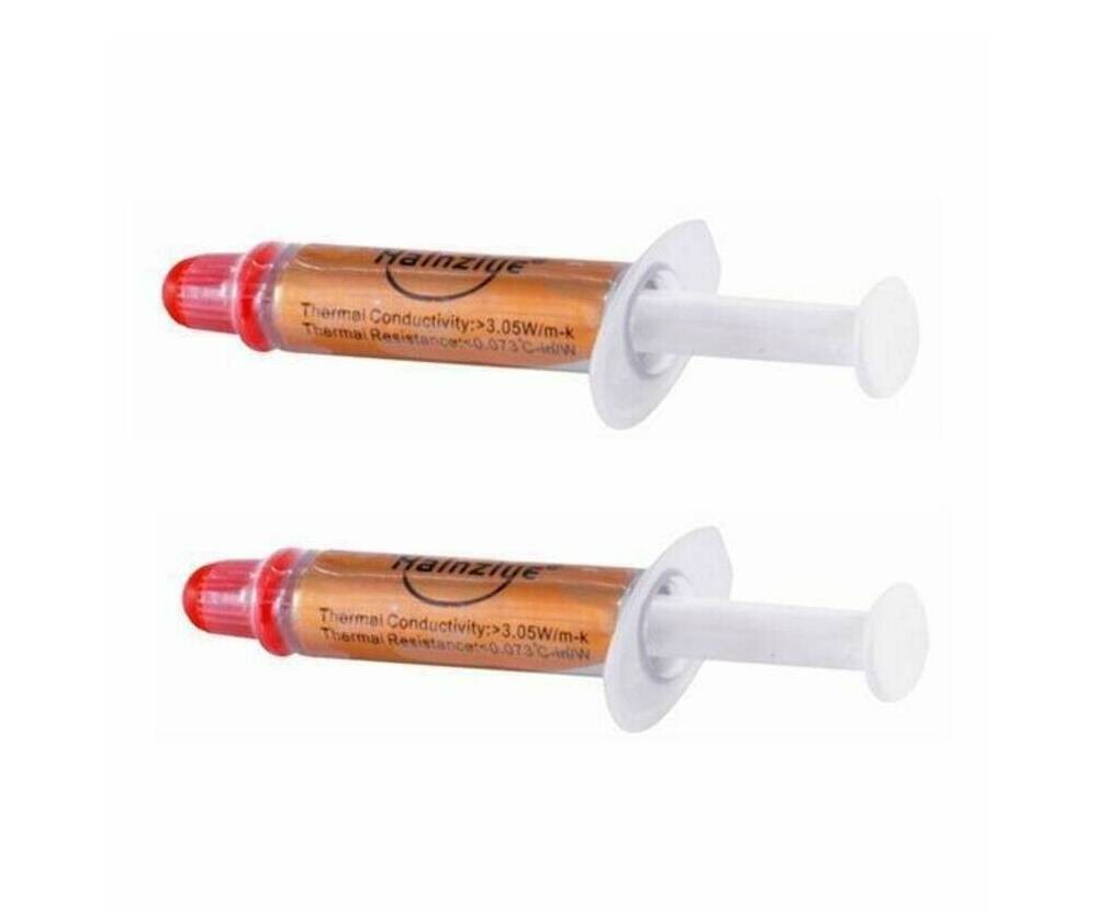 2 Pcs EXTREME Quality Gold Thermal Paste for CPU Heatsink - 1g Grease Compound