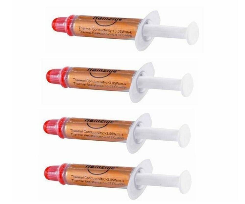 4 Pcs EXTREME Quality Gold Thermal Paste for CPU Heatsink - 1g Grease Compound